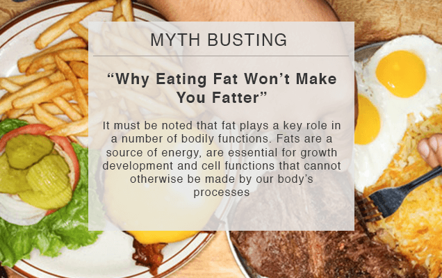 myth busting why eating fat won't make you fatter