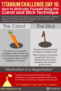 Carrot and Stick Technique Motivation Infographic - TS